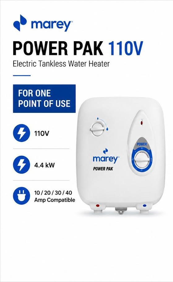 Calentador de Agua Sin Tanque Marey Power Pak 110V (PP110)