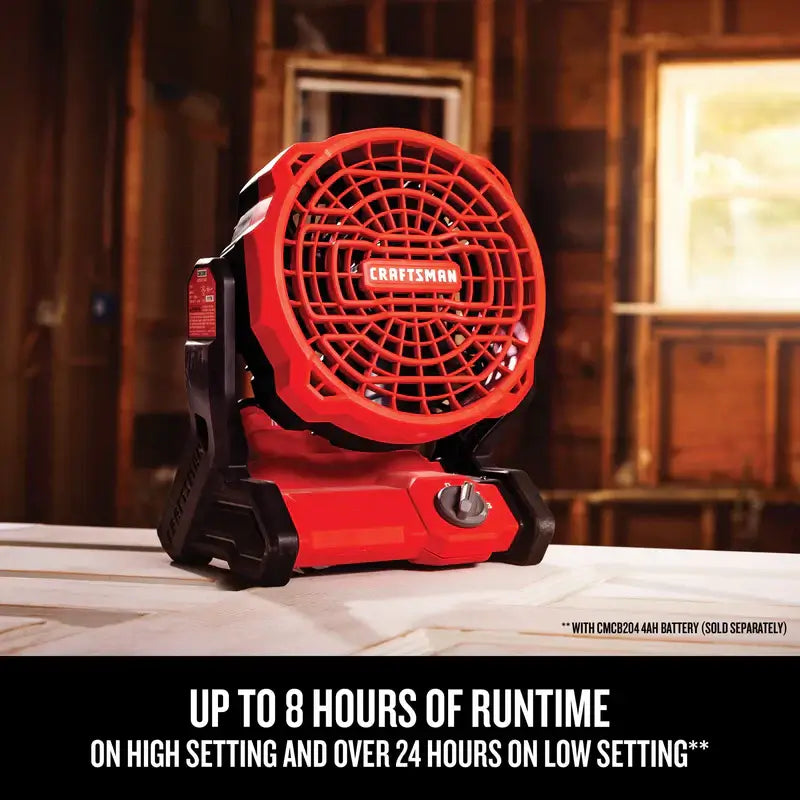 CRAFTSMAN Ventilador para Sitio de Trabajo Inalámbrico