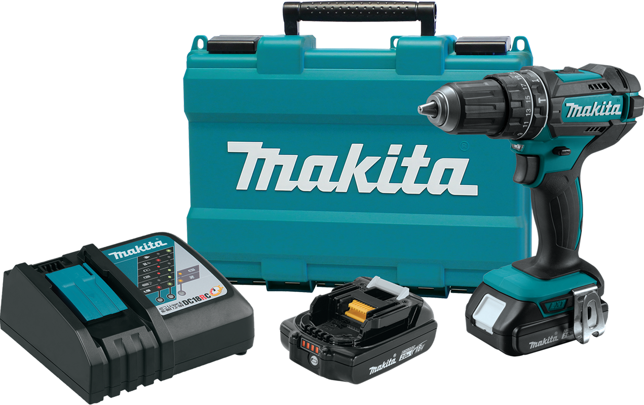 Makita Kit de Taladro-Percutor Compacto 1/2" 18V LXT
