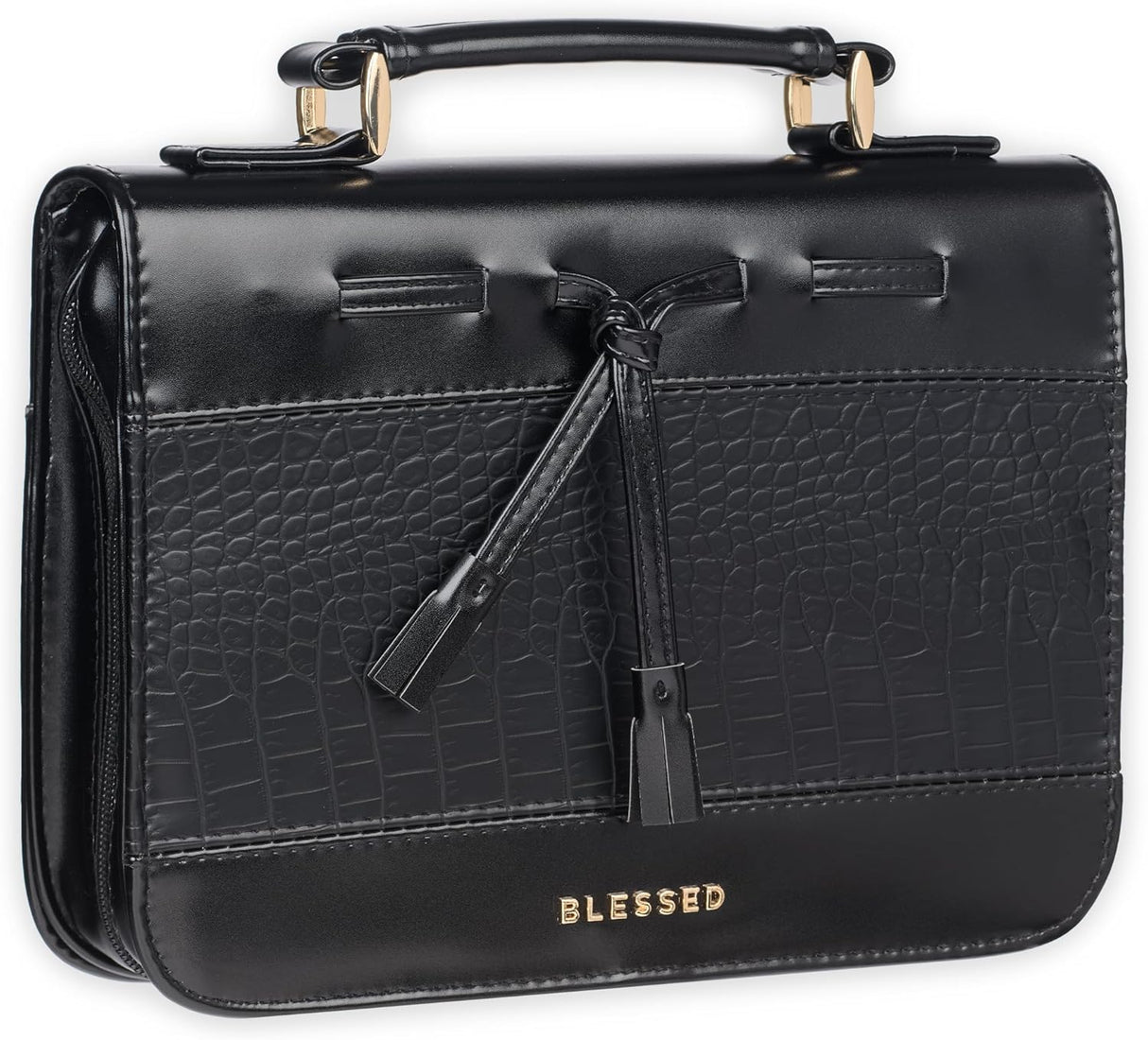 Christian Art Gifts Funda de Biblia Estilo Croc de Cuero