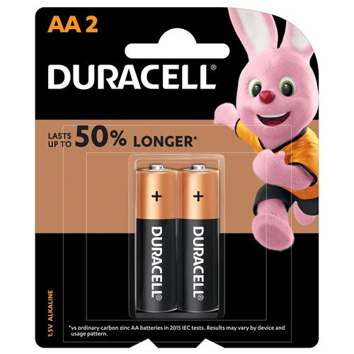 Paquete de Baterías DURACELL AA 2PK (MN1500B2Z)
