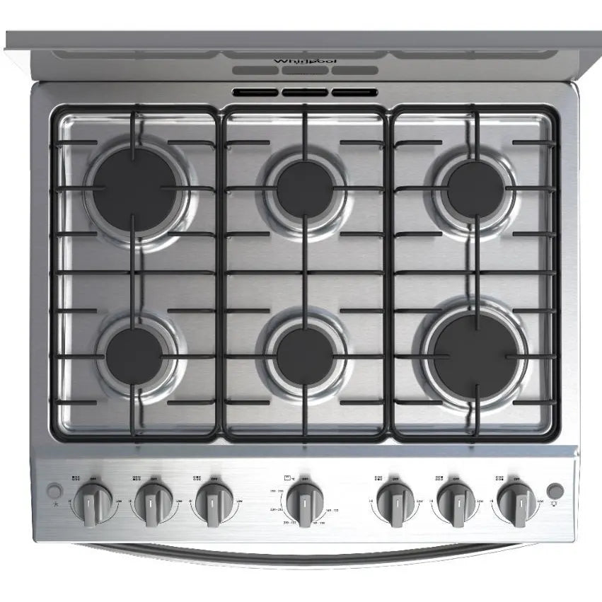Whirlpool Estufa de Gas con 6 Quemadores Sellados