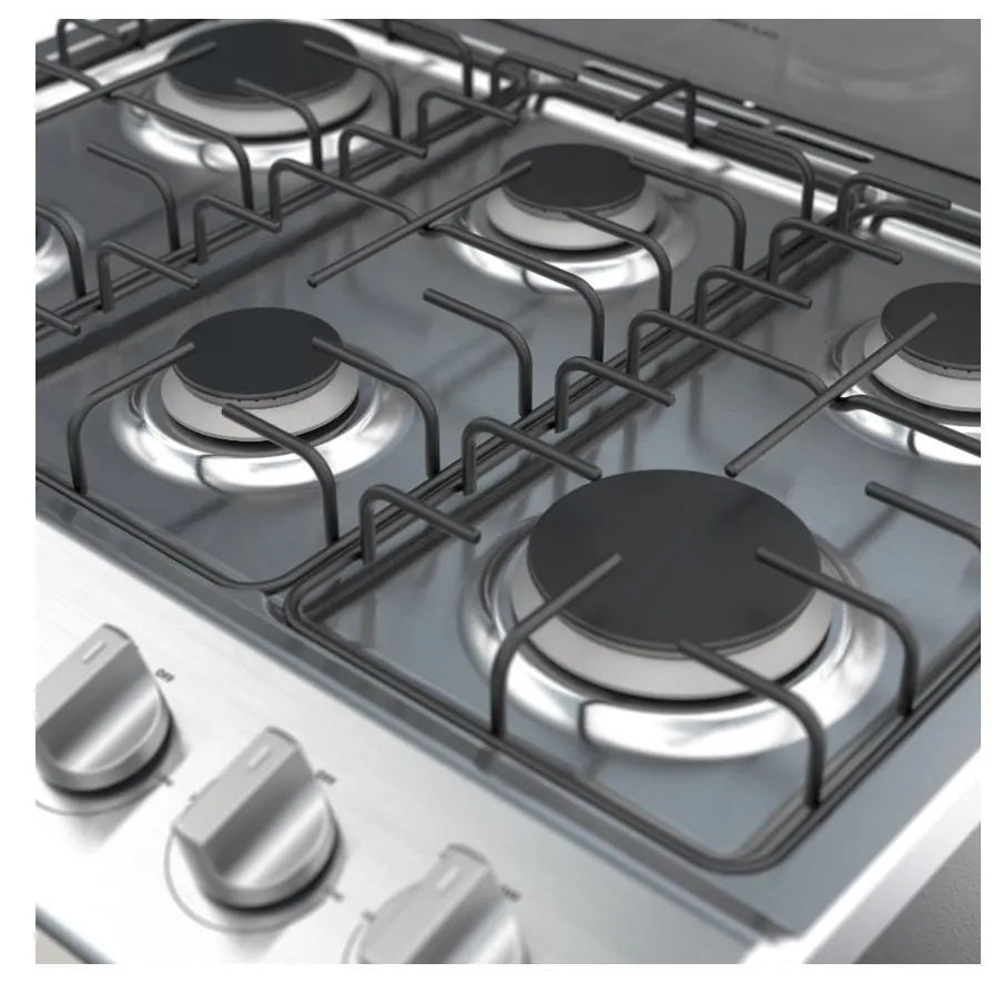 Whirlpool Estufa de Gas con 6 Quemadores Sellados