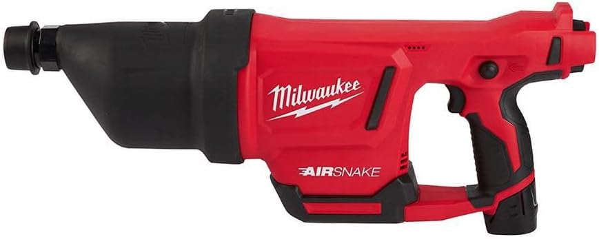 Milwaukee Kit de pistola de aire para limpiar drenajes M12™ AIRSNAKE™