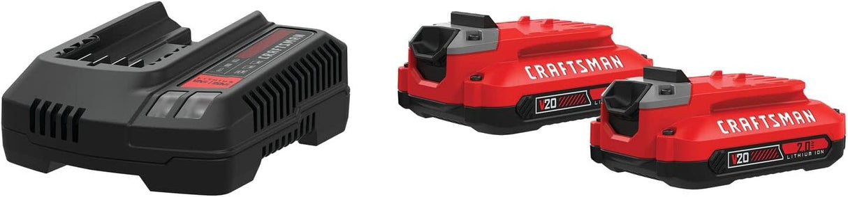 CRAFTSMAN Kit de 2 Baterías 20V y Cargador