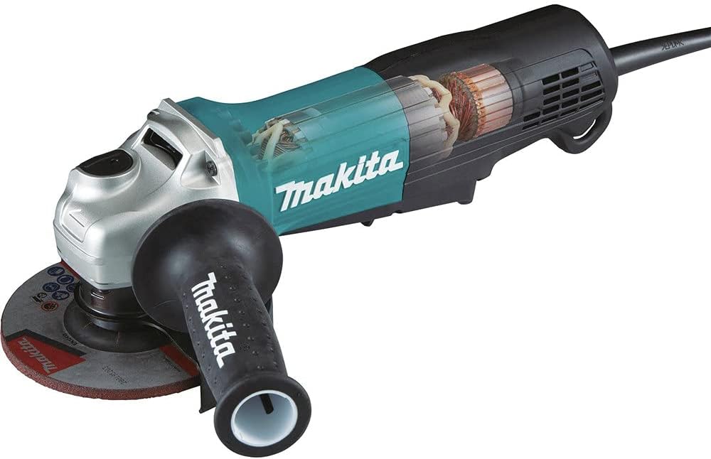 Makita Esmeril Angular de 4-1/2" / 5" con Interruptor de Paleta