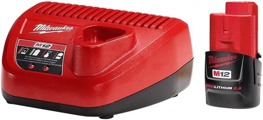 Cargador y Batería Milwaukee M12™ – Kit de Carga Rápida