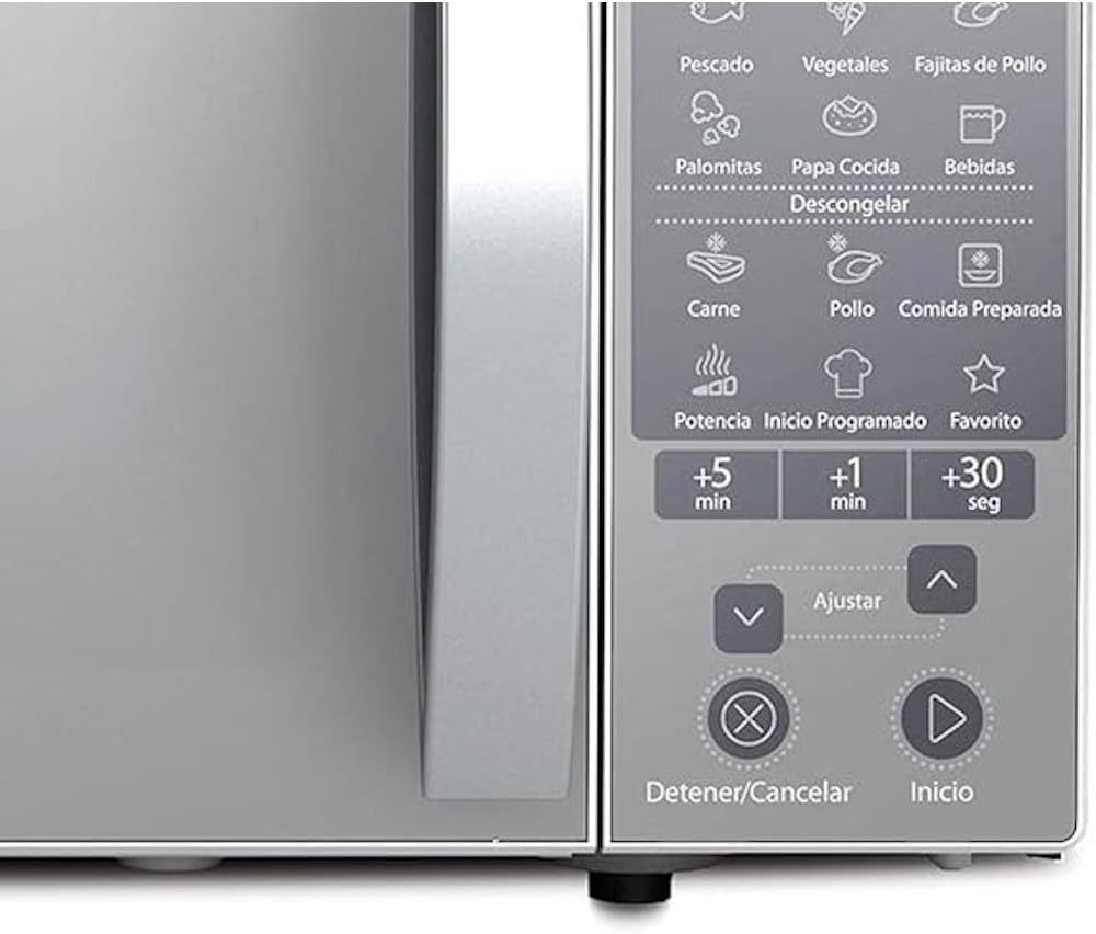 Horno de Microondas con 1.1 Pies Cúbicos, Color Plata 0.7 - 1.1 CU.F