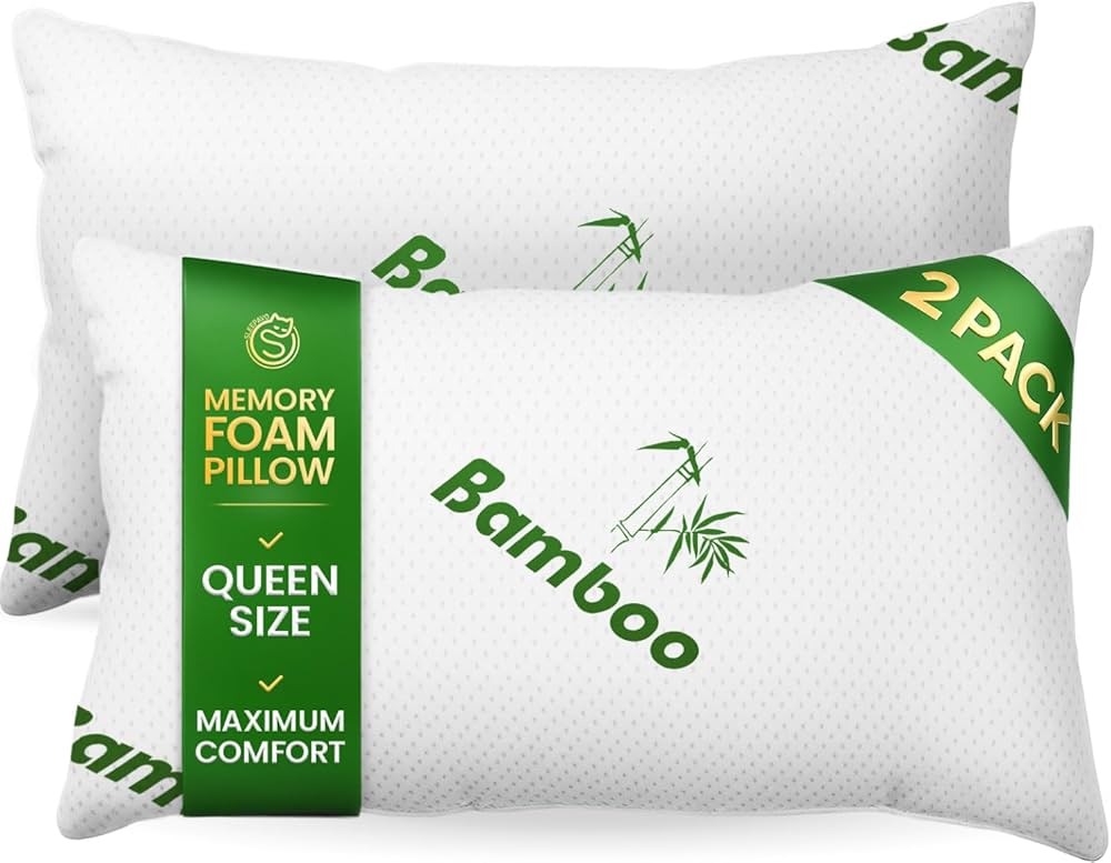 HG2050-2 SLEEPAVO FIRM GREEN QUEEN PILLOWS (2 PACK)