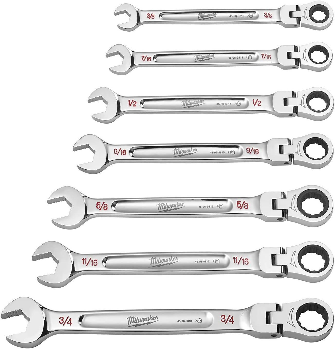 Milwaukee Juego de Llaves de Cabeza Flexible