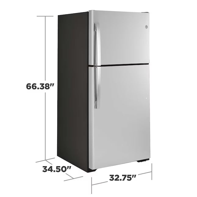 GE Refrigerador de Congelador Superior de 21.9 pies cúbicos
