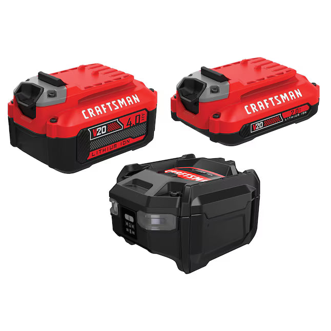 CRAFTSMAN 2 Baterías de Iones de Litio 20V y Cargador