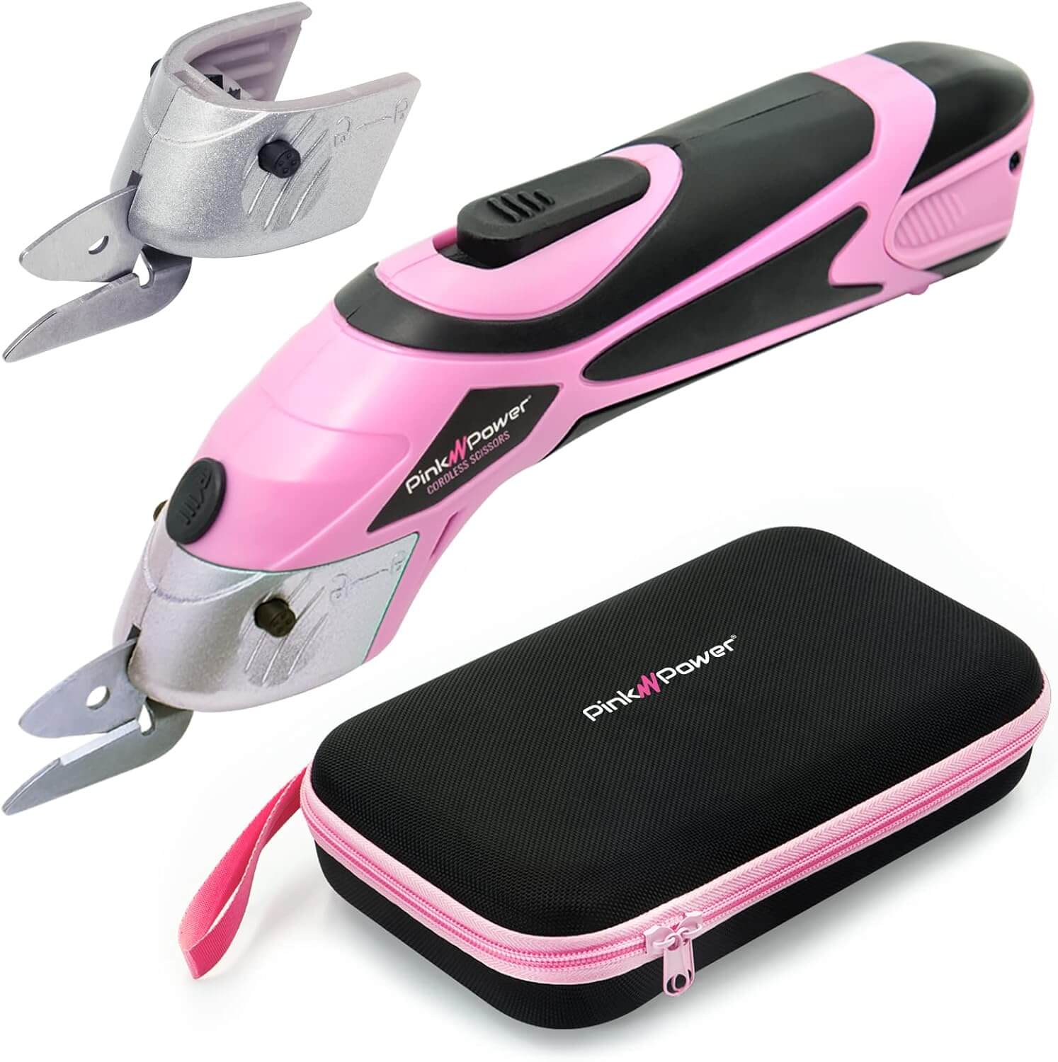 Pink Power Tijeras para Tela Inalámbricas