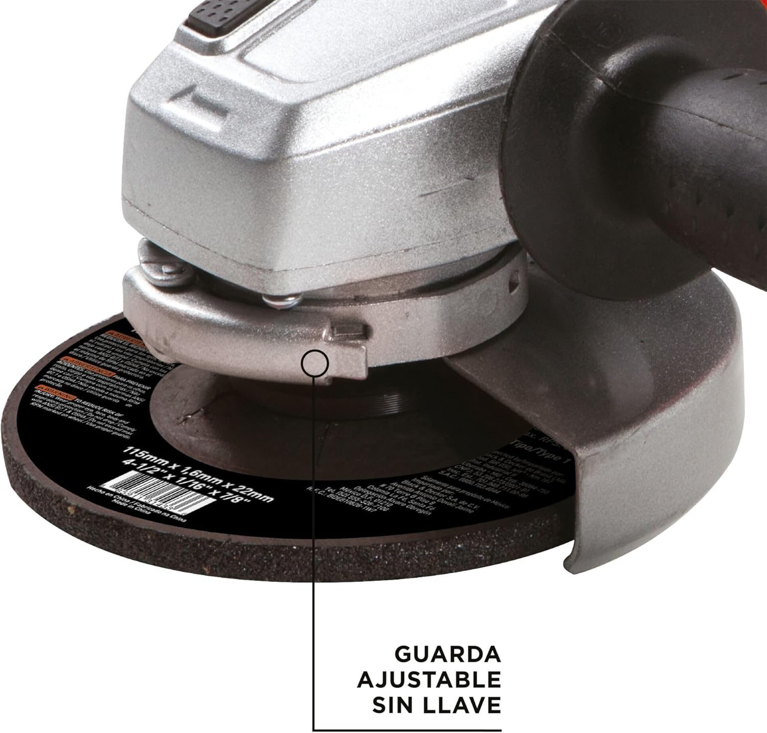 Black+Decker Kit de Esmeril Angular 4-1/2"