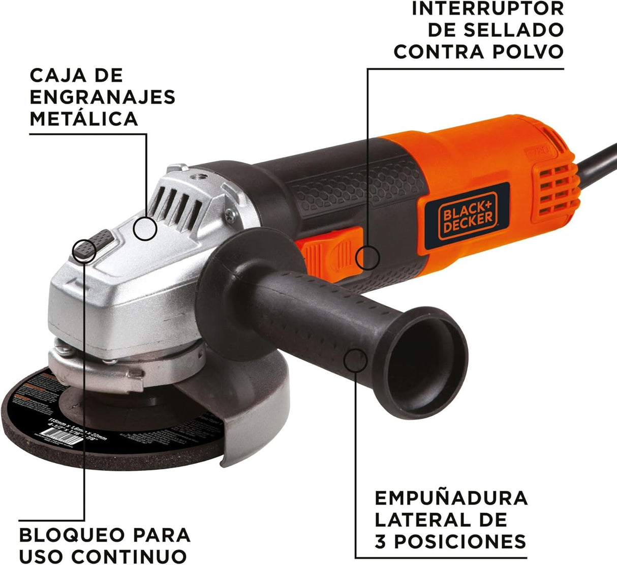 BLACK+DECKER Kit de Esmeril Angular