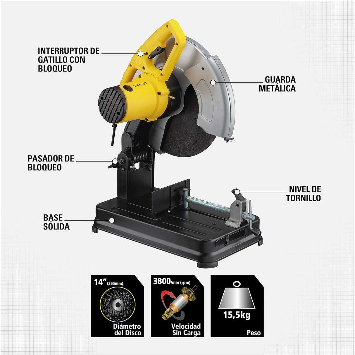 Stanley Cortador de Metales Eléctrico 14"