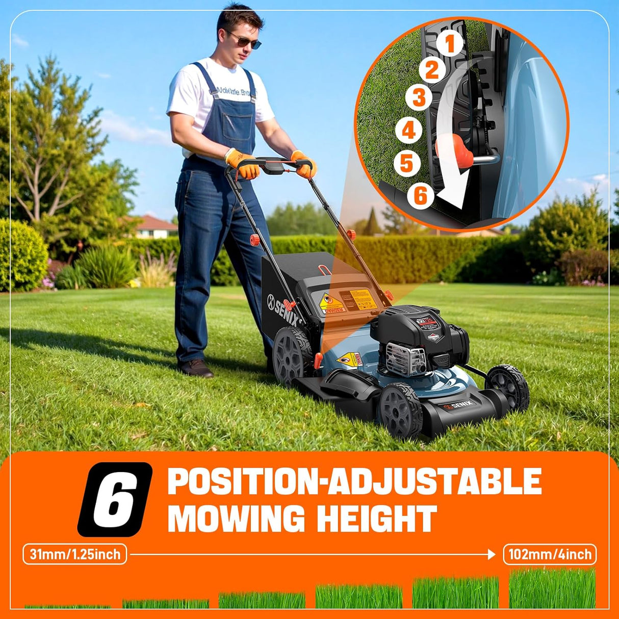 LSSG-H2 SENIX 22" 3IN1 HW VARIABLE SPD MOWER-EX172