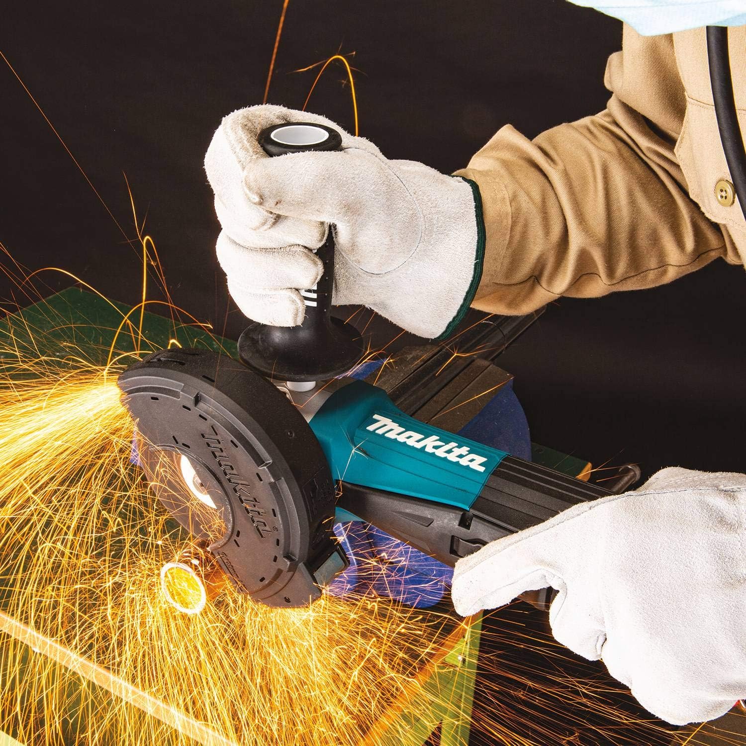 Makita Esmeril Angular de 4-1/2" / 5" con Interruptor de Paleta