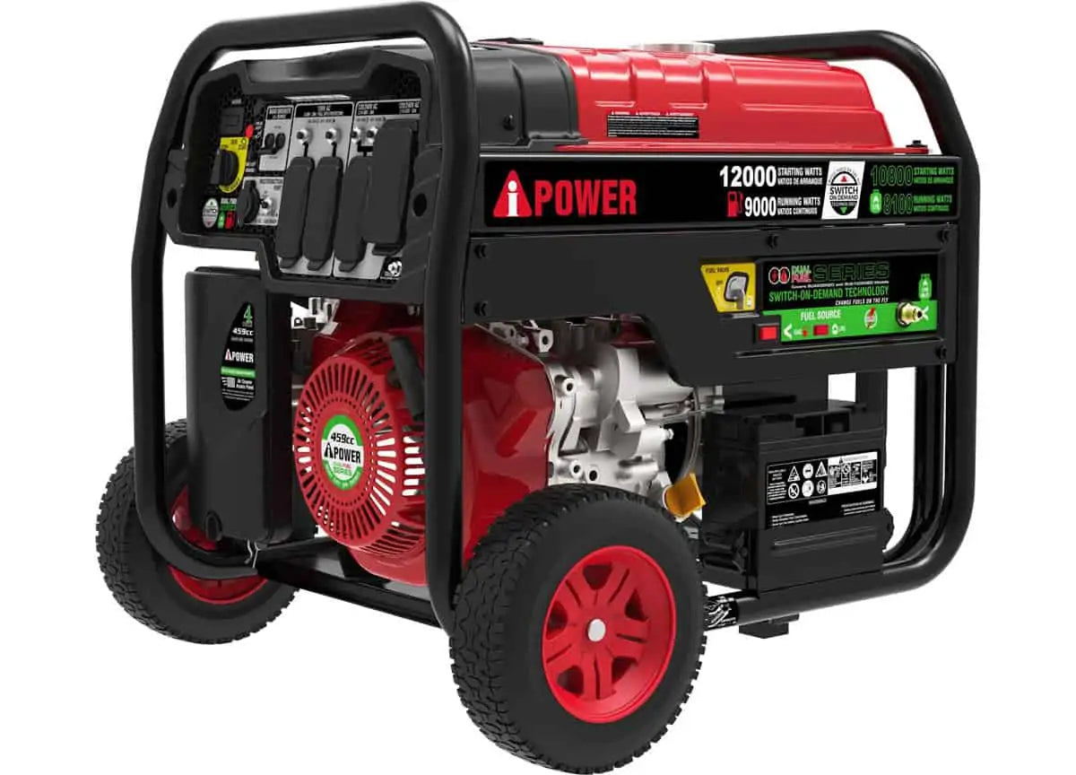 A-iPower 12,000W Dual Fuel Portable Generator