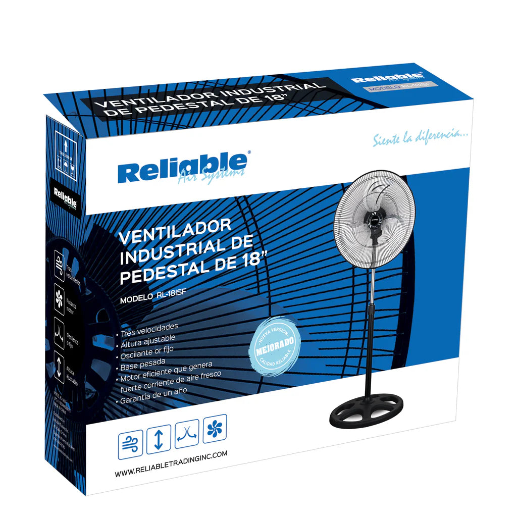 RL-18ISF 18" INDUSTRIAL STAND FAN