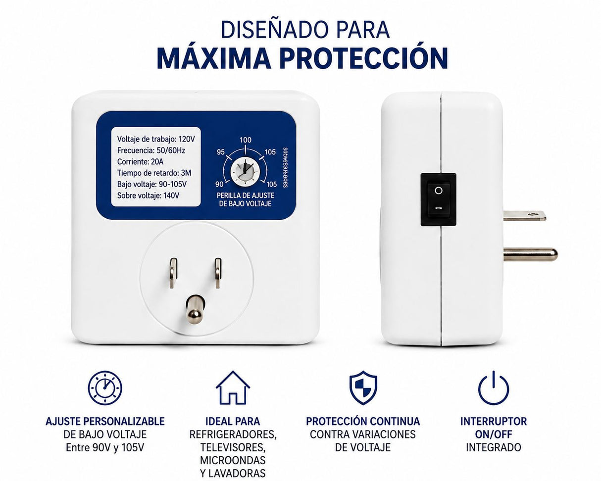 MILEXUS Regulador de Voltaje Profesional 120V / 20A