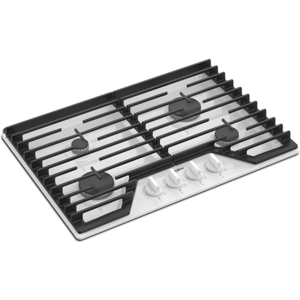 Whirlpool Tope de Gas de 30" con Parrillas de Hierro Fundido Abatibles EZ-2-Lift™
