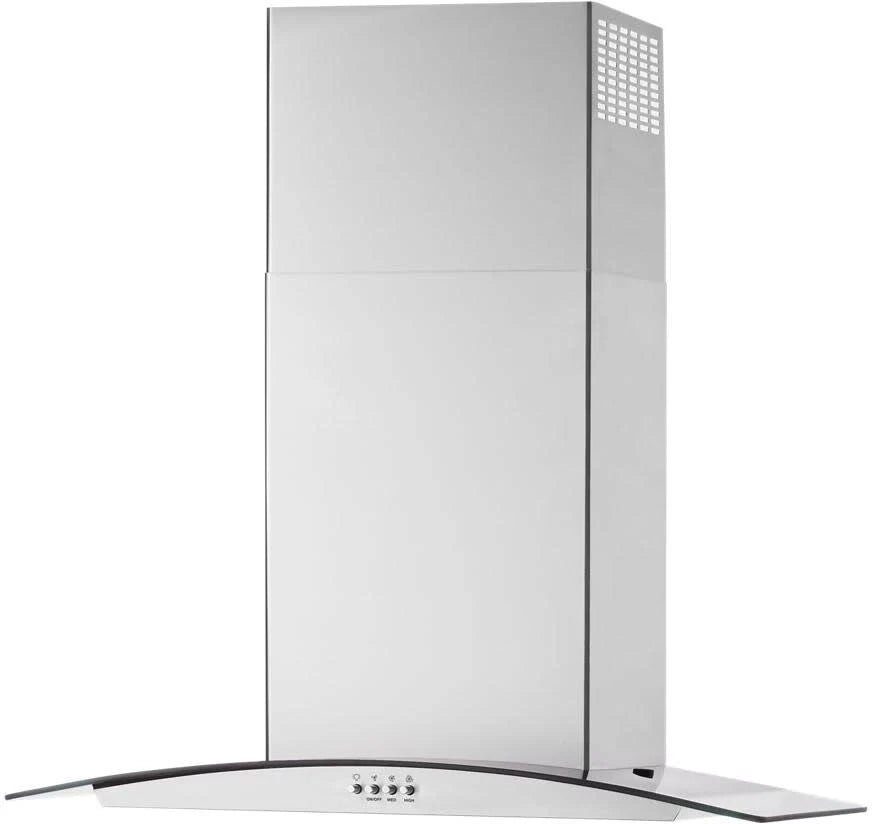 Whirlpool Campana de Pared de 30" con Vidrio Curvo