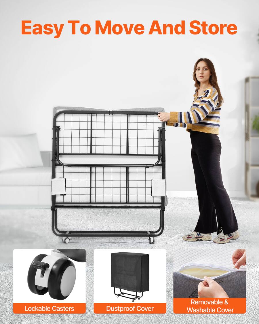 Cama Plegable Portátil VEVOR SDC-36-2)