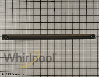 Manija de Puerta Negra en Acero Inoxidable para Refrigerador Whirlpool W11045128