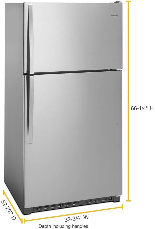 Whirlpool Refrigerator with 20 Cubic Feet