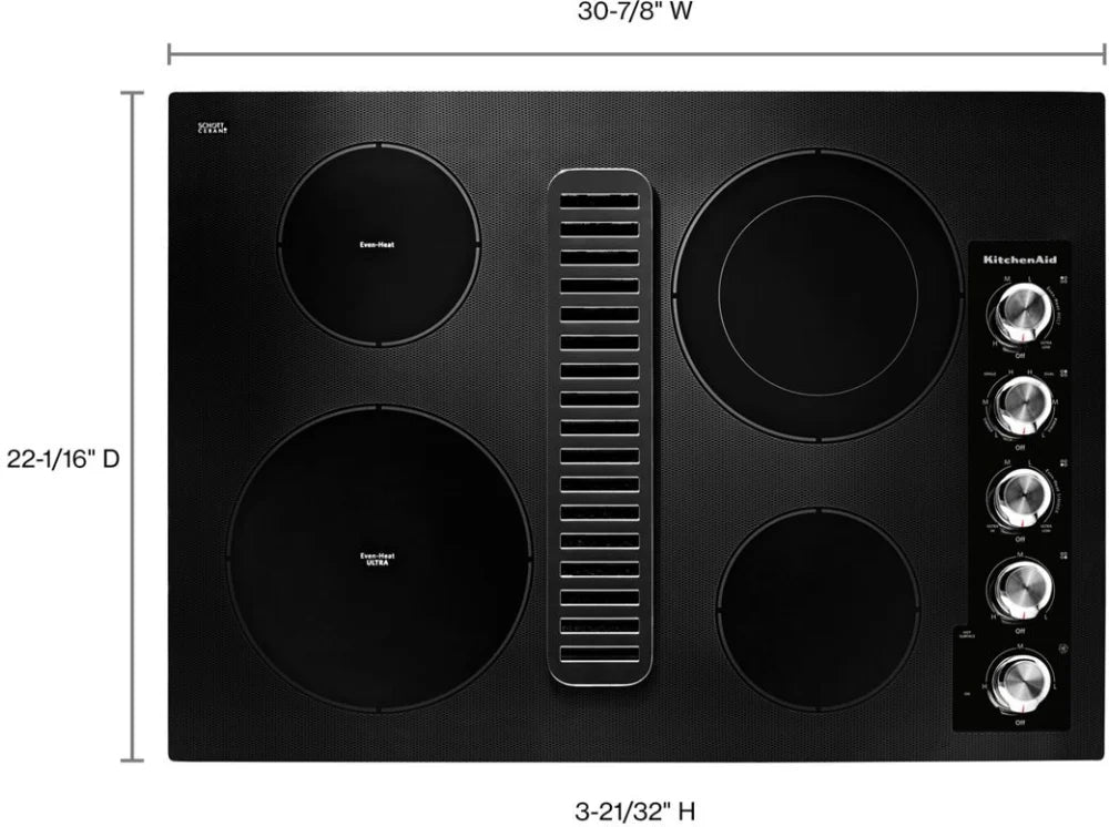 Kitchenaid Placa Electrica de 30"