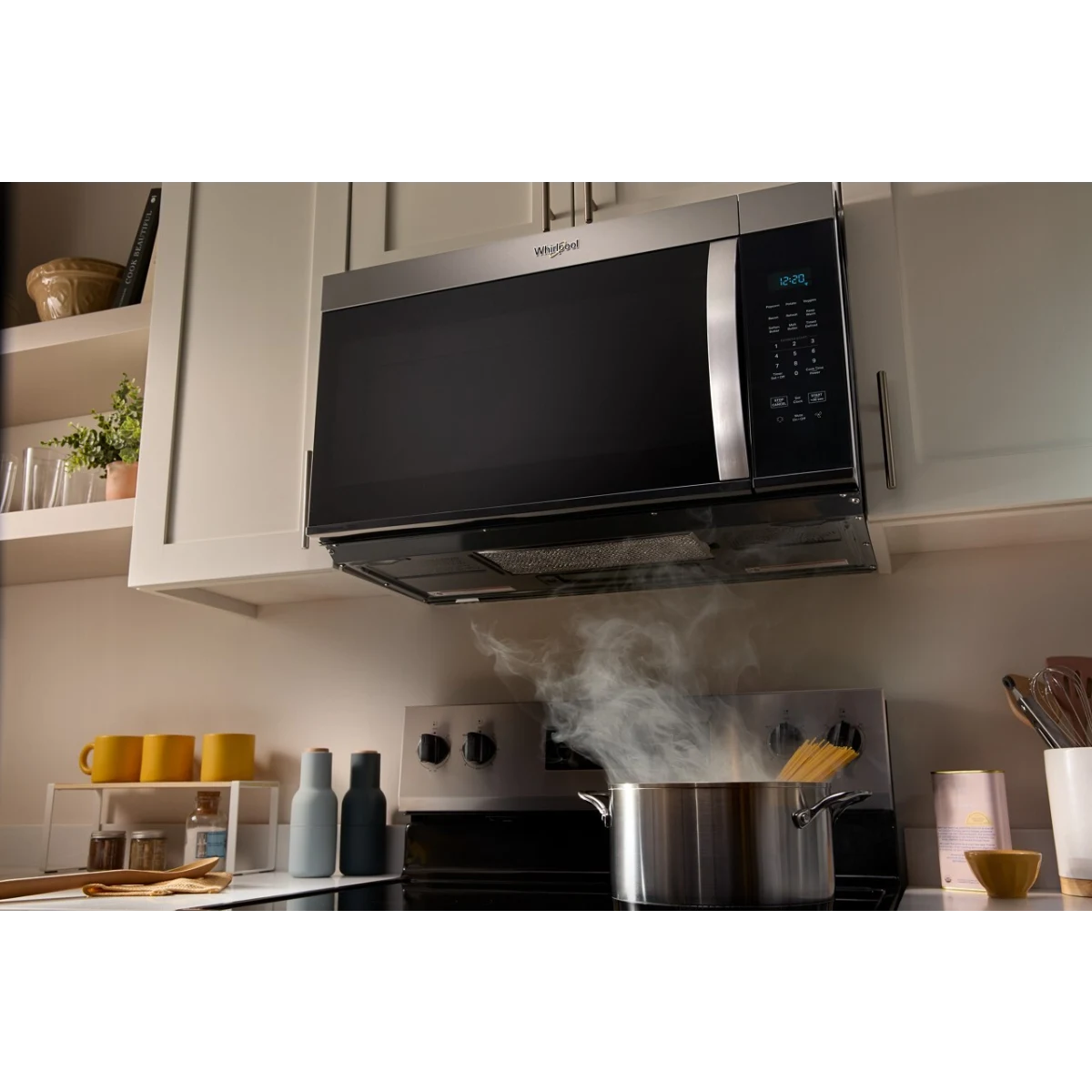 WHIRLPOOL Horno Microondas Sobre Estufa de 1.7 p³ | Stainless Steel (900W)