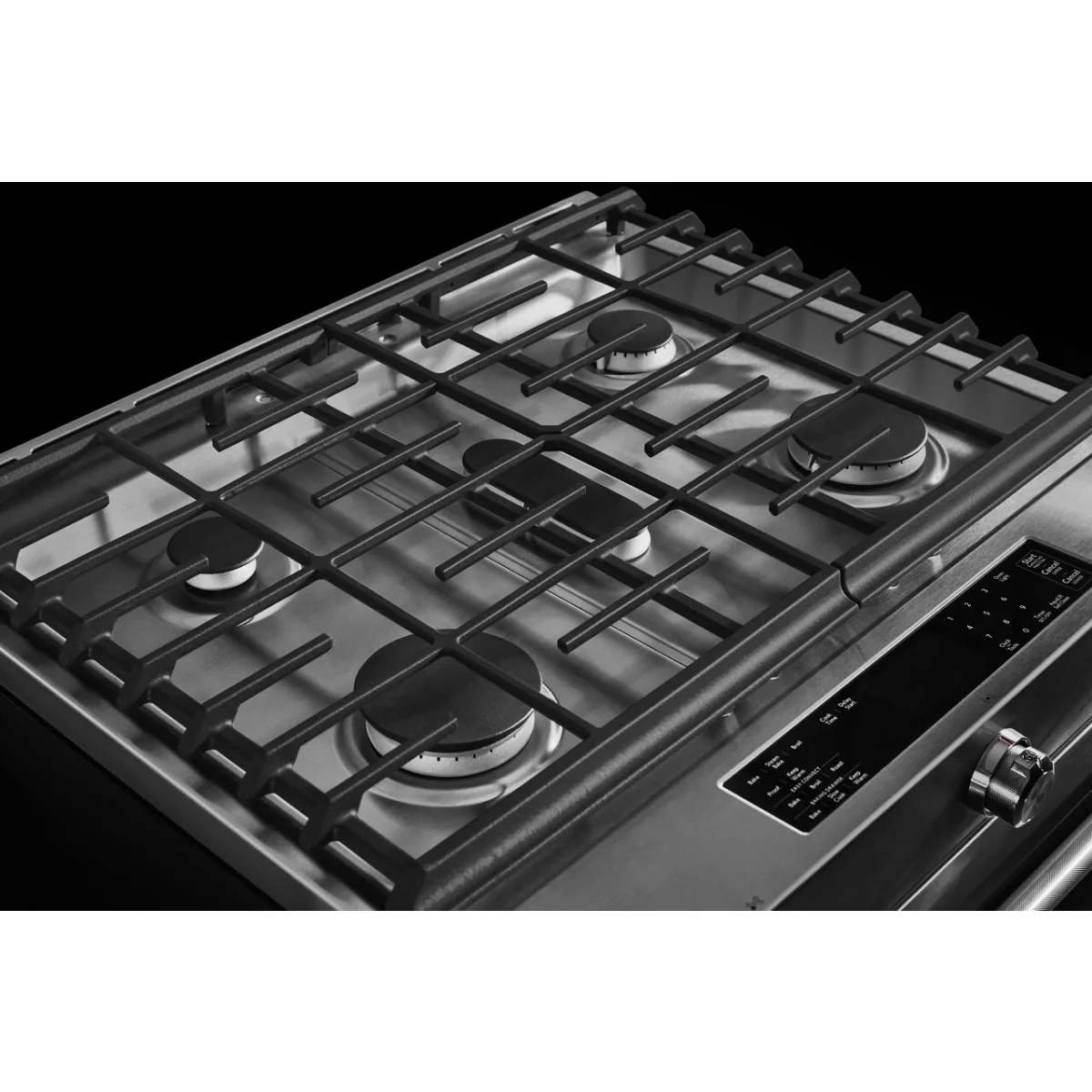 KSGB900ESS 30-Inch 5 Burner Gas Convection Slide-In Range with Baking Drawer