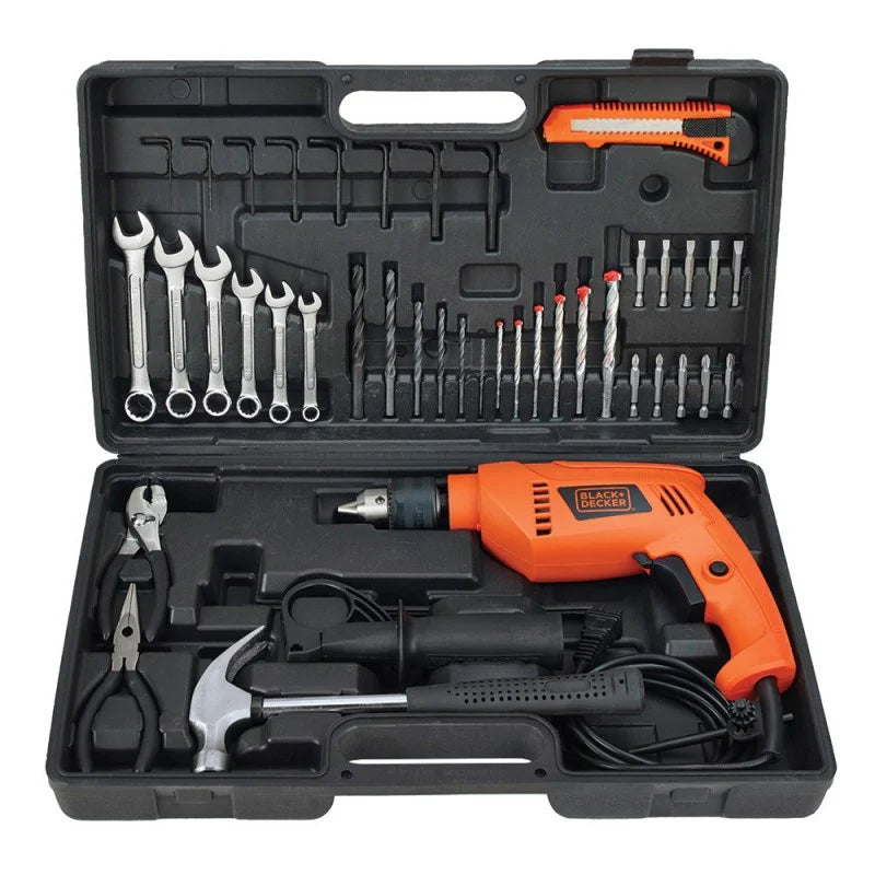 HD565K BLACK & DECKER KIT TALADRO PERCUTOR 550W