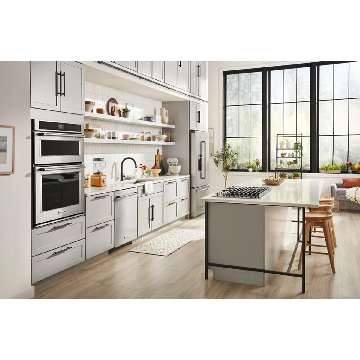 Refrigerador French Door KitchenAid KRFC704FPS de 36 Pulgadas con Acabado PrintShield