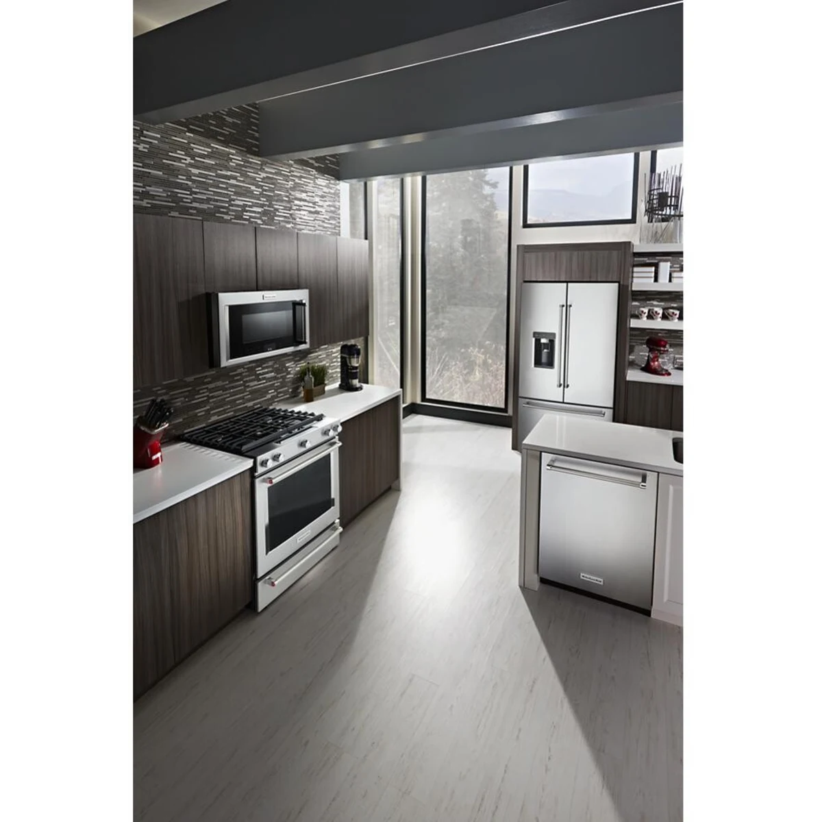 Refrigerador French Door KitchenAid KRFC704FPS de 36 Pulgadas con Acabado PrintShield