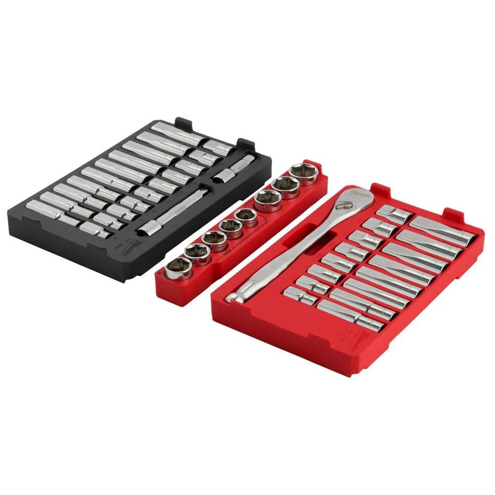 Milwaukee Juego de 47 Piezas de Trinquete y Sockets