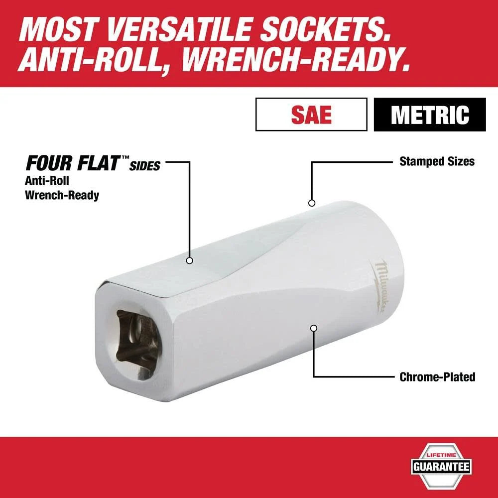 Milwaukee Juego de 47 Piezas de Trinquete y Sockets