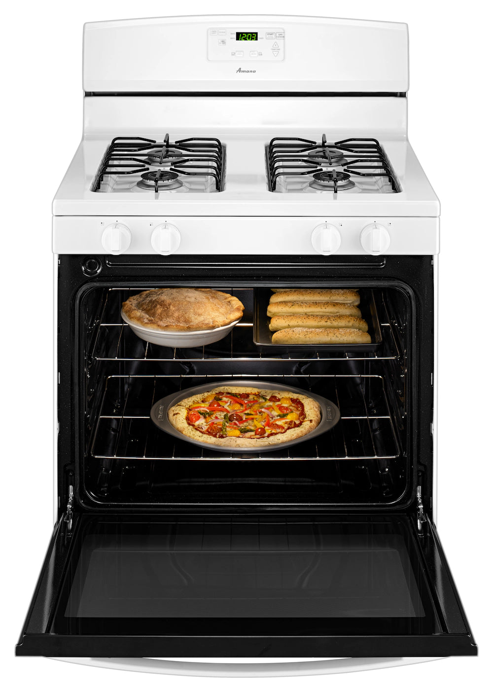 Estufa de Gas Amana AGR5330BAW de 30 Pulgadas en Color Blanco
