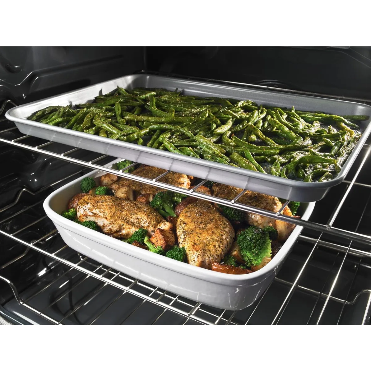 Estufa Eléctrica Inteligente Whirlpool WEE750H0HV de 30 Pulgadas con Freidora de Aire