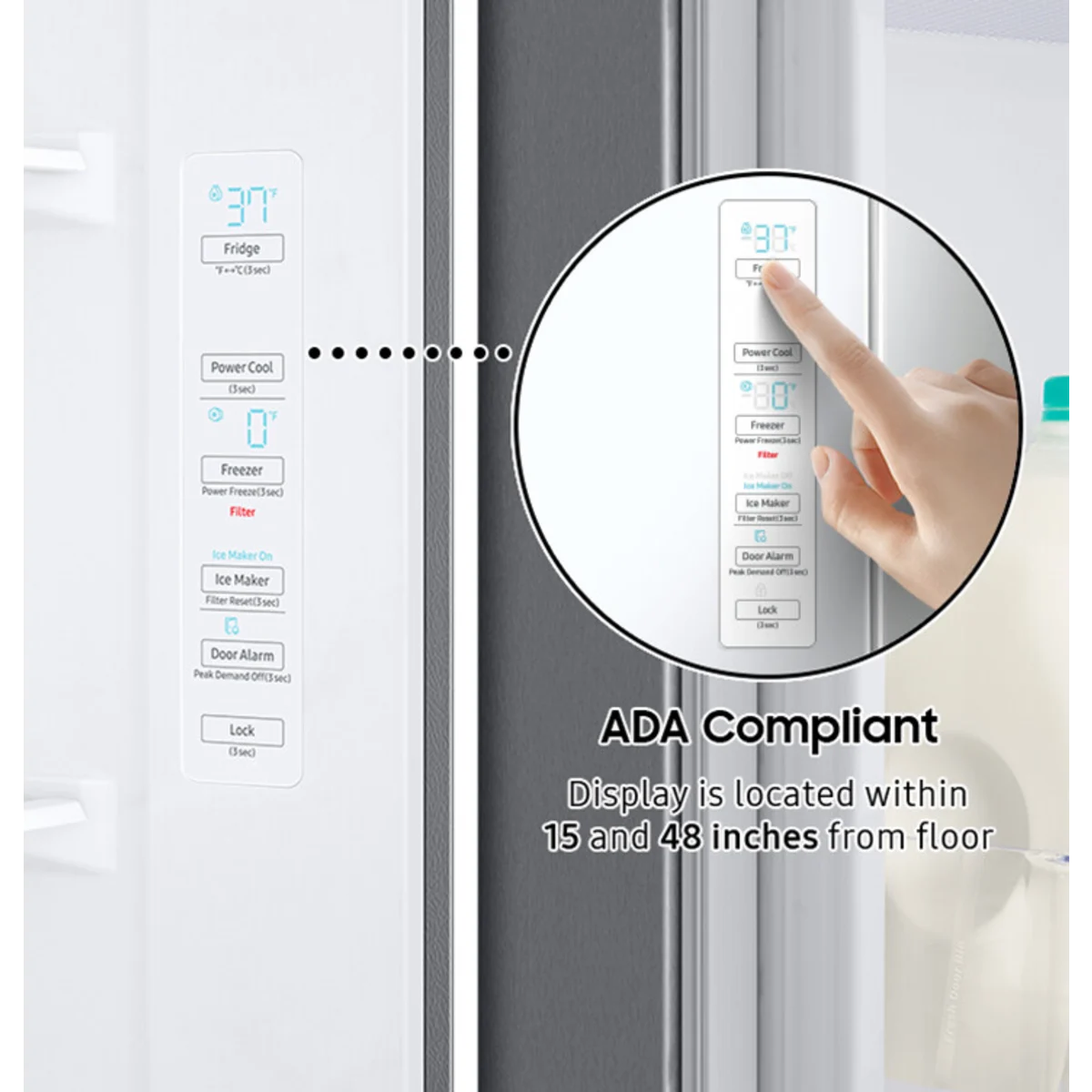 Nevera Samsung Side by Side 28 Pies Cúbicos Acero Inoxidable | RS28A500ASR