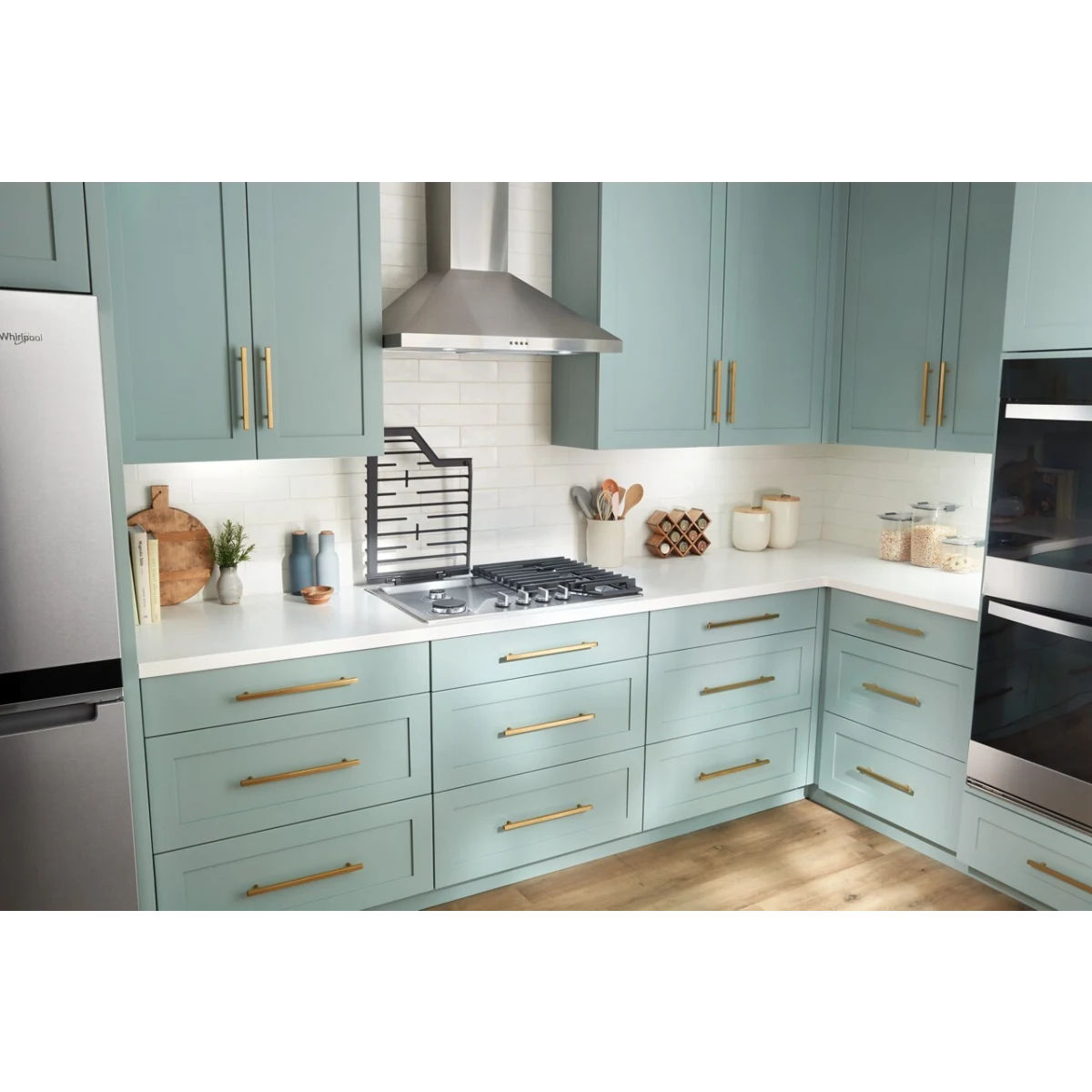 Whirlpool 30-inch Gas Cooktop with EZ-2-Lift™ Hinged Cast-Iron Grates