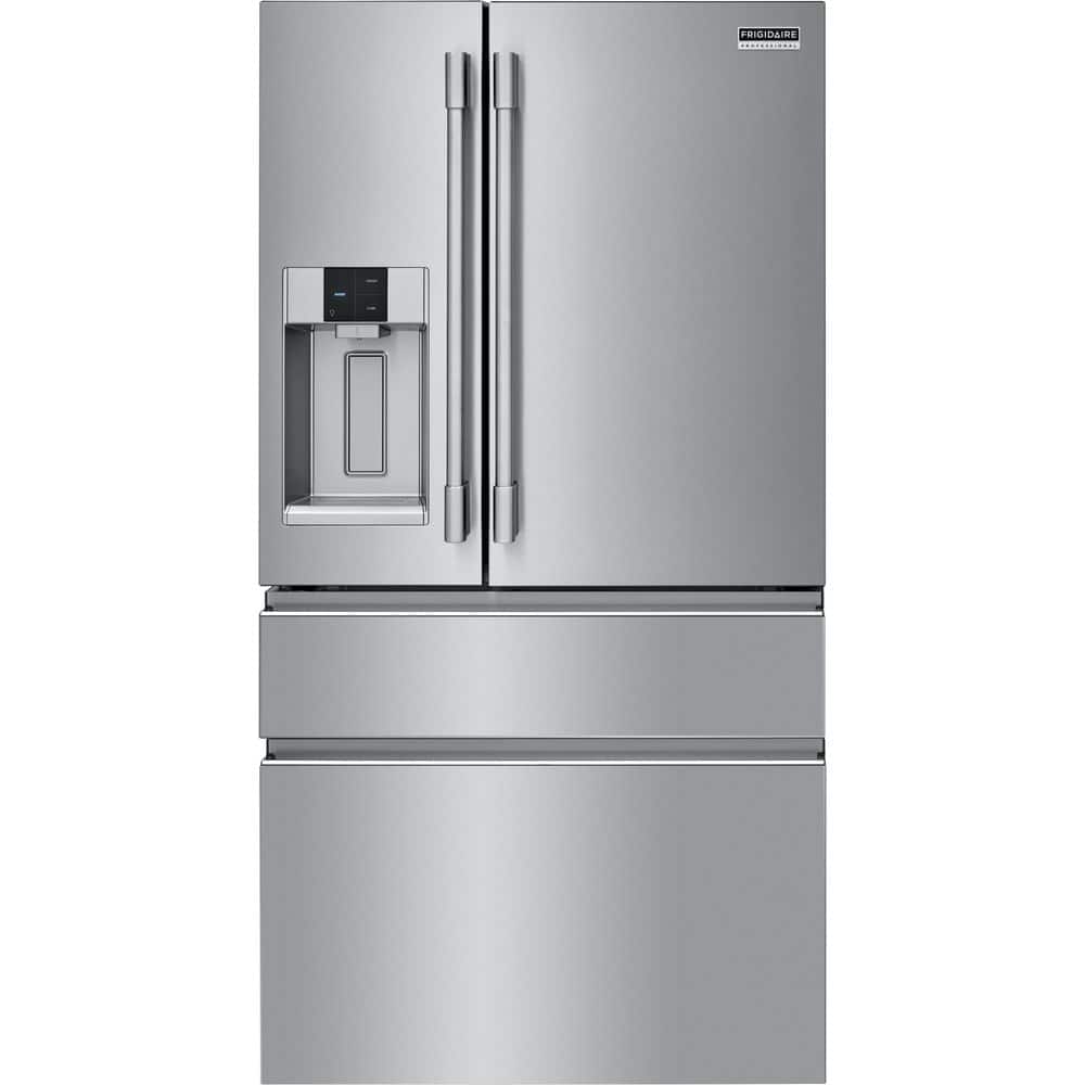 Frigidaire Professional 36 in. 21.4 cu. ft. Counter Depth French Door Refrigerator in Smudge-Proof Stainless Steel PRMC2285AF