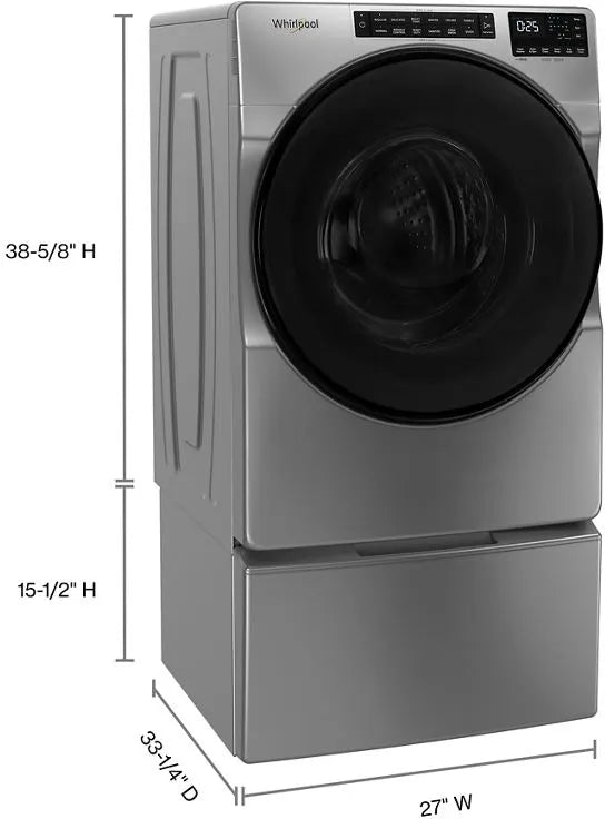 Whirlpool Lavadora de Carga Frontal de 5.0 pies cúbicos