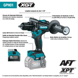 Makita Martillo Taladro‑Atornillador de 1/2" Inalámbrico XGT® de 40V max sin Escobillas, Sólo Herramienta