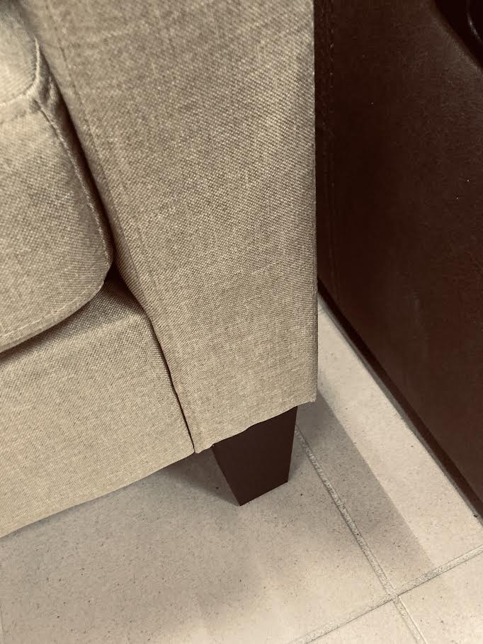 SECCIONAL KAROO LIGHT BROWN CON COJINES INTERCAMBIABLES