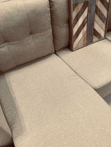 SECCIONAL KAROO LIGHT BROWN CON COJINES INTERCAMBIABLES