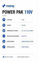 Calentador de Agua Sin Tanque Marey Power Pak 110V (PP110)