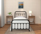 Cama Full en Metal Negro Estilo Vintage