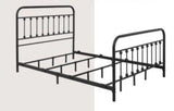 Cama Full en Metal Negro Estilo Vintage